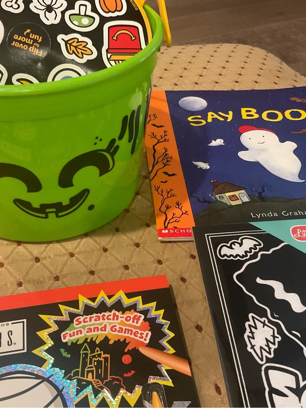 Little Monsters Velvet Art Kids Activity Books McDonalds Halloween Bucket Bundle